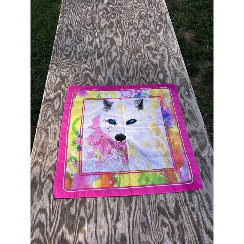 Girls‎ Scouts Little Brownie Baker Bandana Scarf Wolf Pink whimsy spring